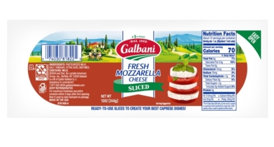 Fresh Mozzarella Sliced Log - Galbani Cheese