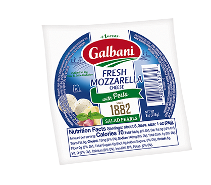 Fresh Mozzarella Pesto Salad Pearls - Galbani Cheese