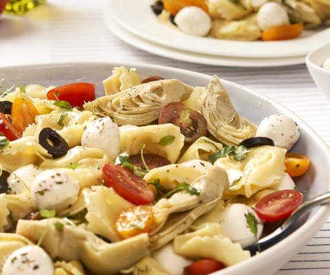 Tortellini Salad with Marinated Fresh Mozzarella - Galbani Cheese