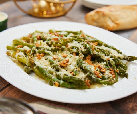 Decked Out Asparagus - Galbani Cheese