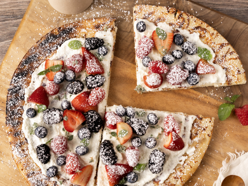 Grilled Ricotta Dessert Pizza - Galbani Cheese