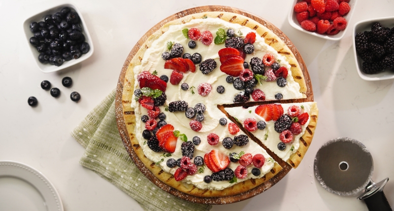 Grilled Ricotta Dessert Pizza Grilled Ricotta Dessert Pizza