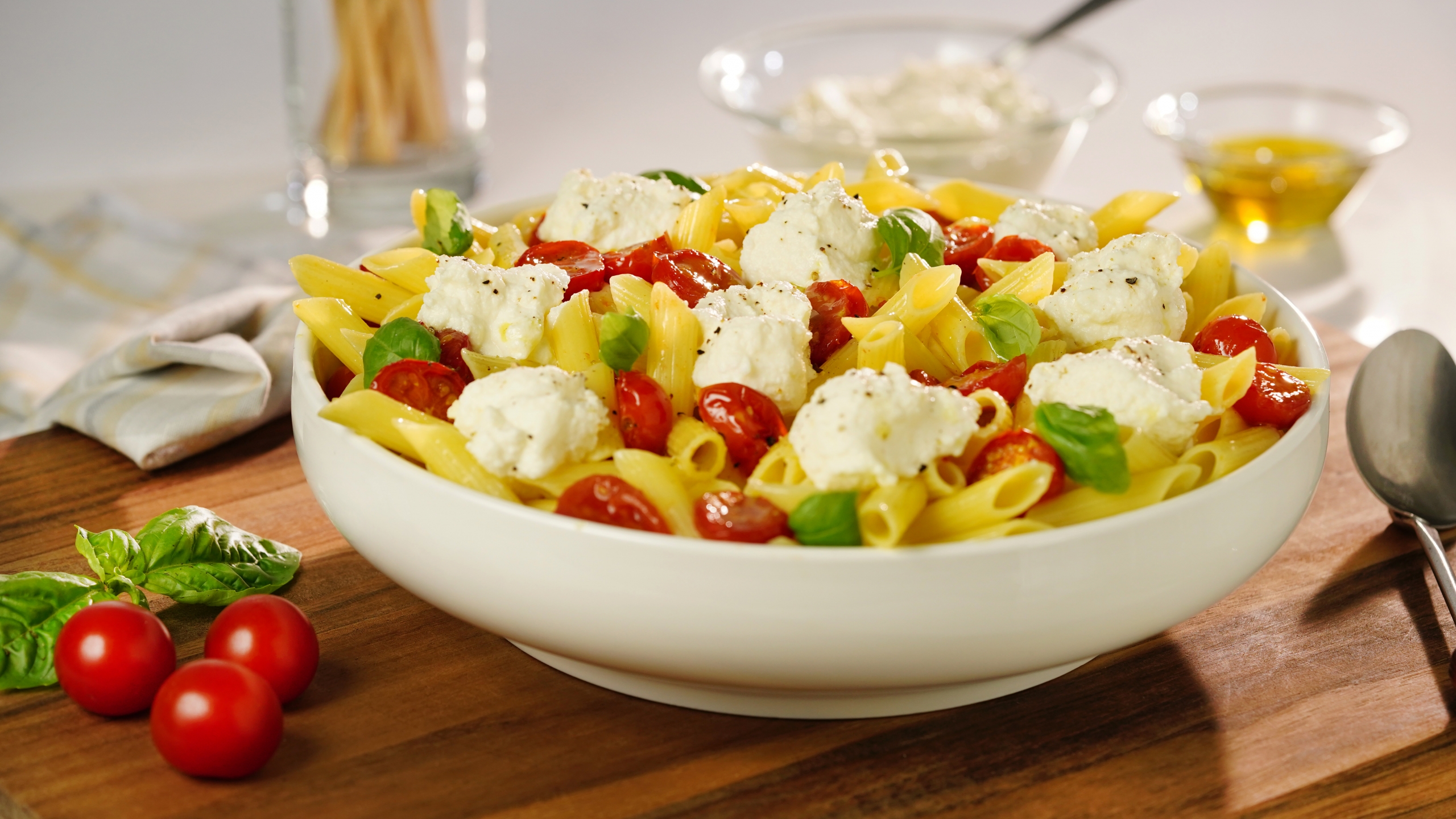 Tomato Basil Ricotta Pasta