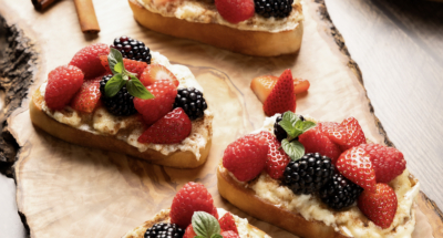 Cinnamon Berry Ricotta Toast - Galbani Cheese