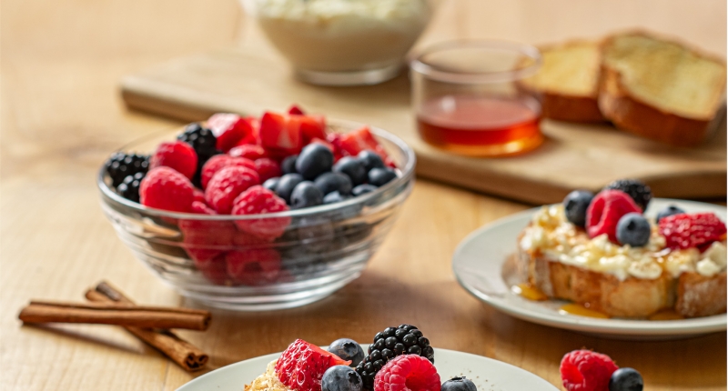 Cinnamon Berry Ricotta Toast