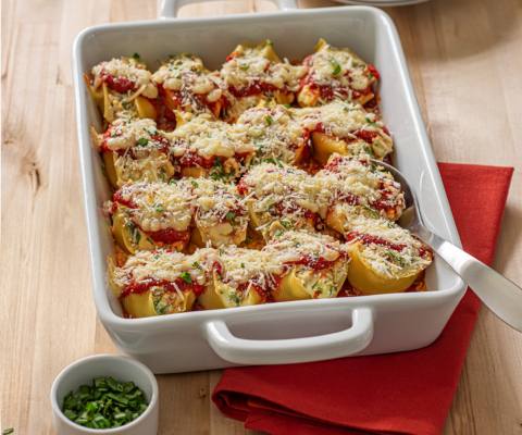 Spinach Artichoke Stuffed Shells - Galbani Cheese