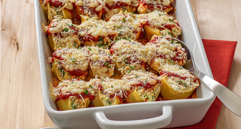 Spinach Artichoke Stuffed Shells