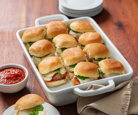 Turkey Meatball Sliders - Galbani Cheese