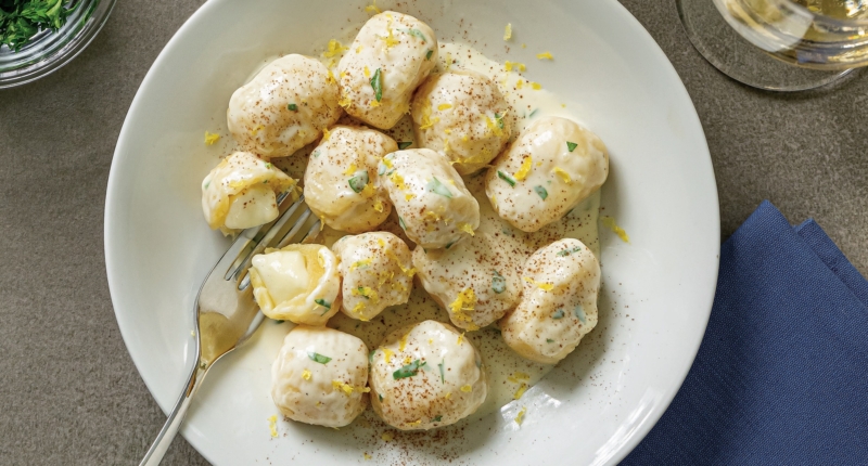 Mozzarella Stuffed Gnocchi Besciamella