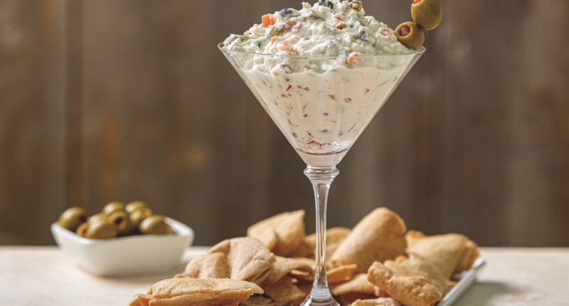 Dirty Martini Cheese Dip