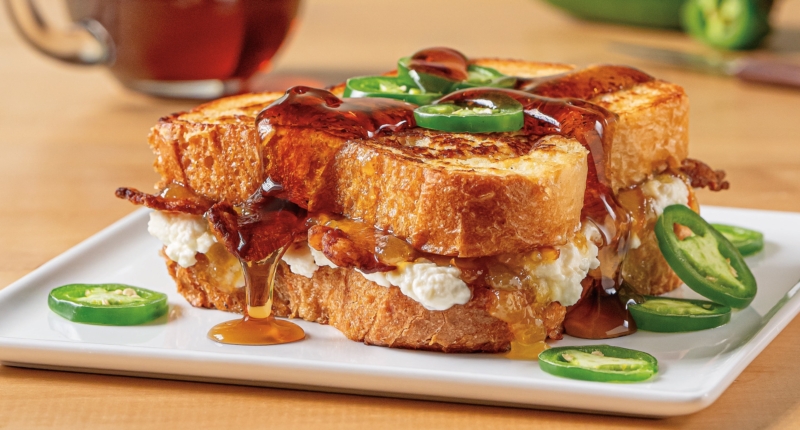 Sweet and Spicy Ricotta Stuffed French Toast
