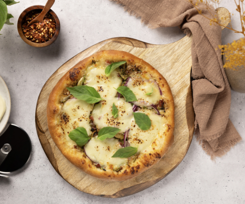 Fall Pancetta Brussels Sprout Pizza - Galbani Cheese