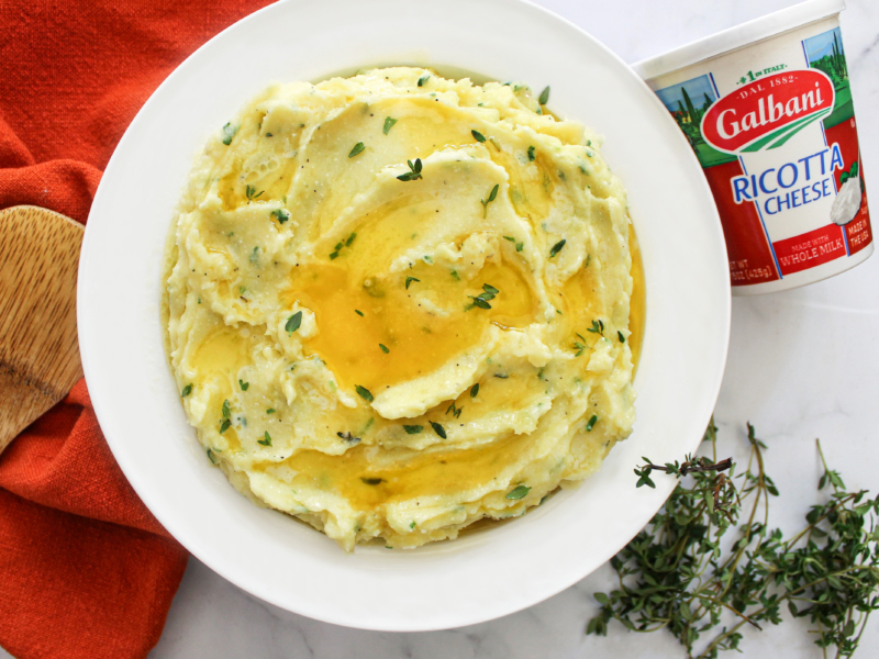 Ricotta Mashed Potatoes with Fresh Herbs - Galbani Cheese