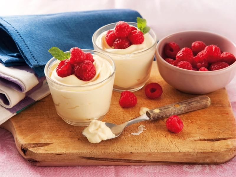 Mascarpone Cream with Raspberries - Galbani Cheese