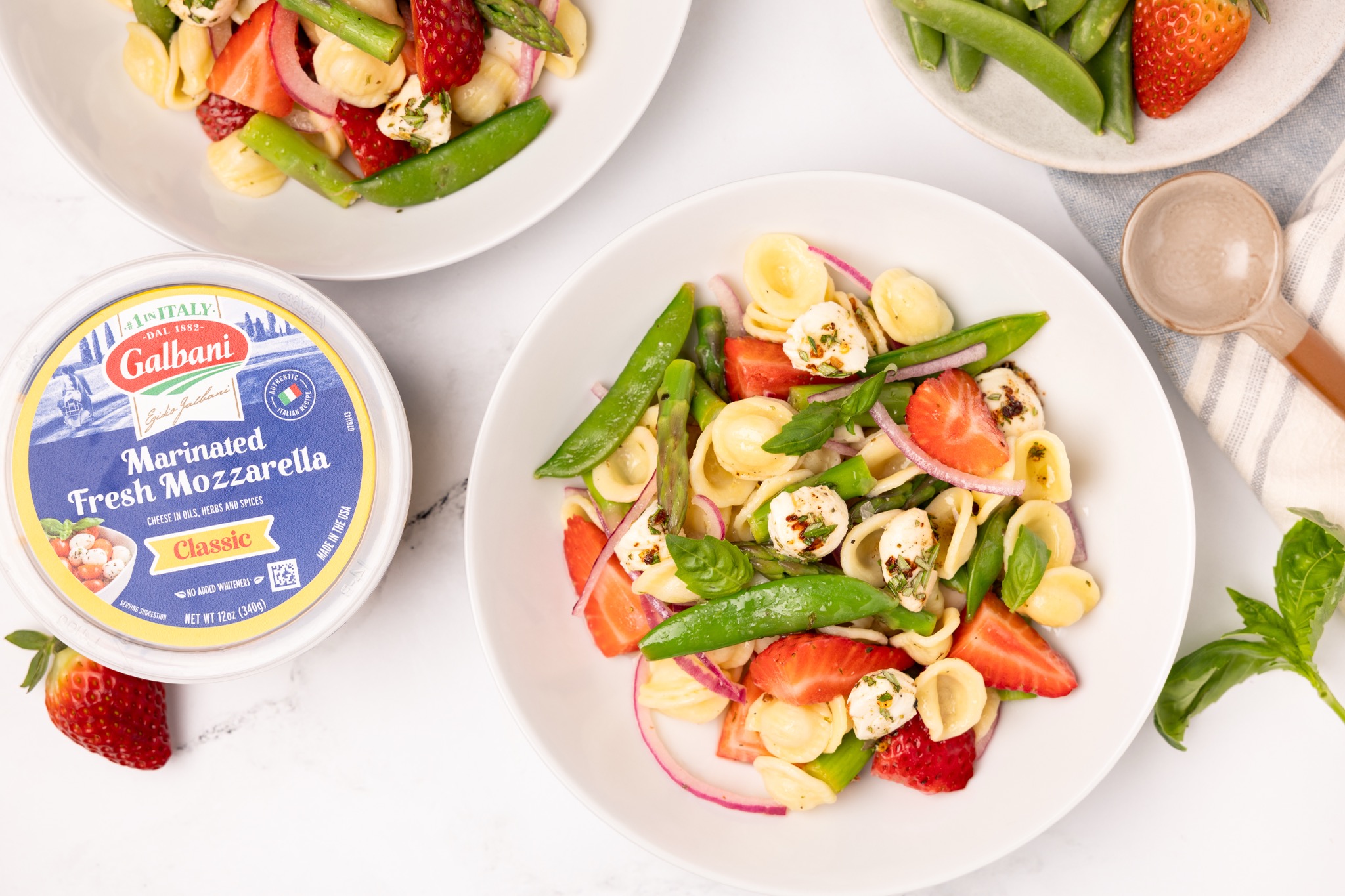 Fresh Asparagus Pasta Salad Fresh Mozzarella | Galbani Cheese