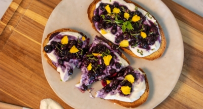 Blueberry & Honey Ricotta Toast - Galbani Cheese