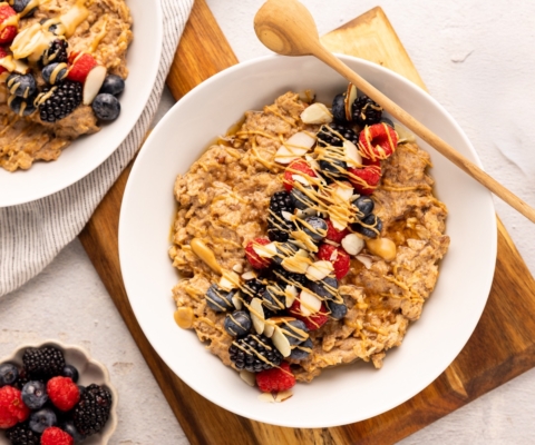 High Protein Oatmeal Bowl - Galbani Cheese
