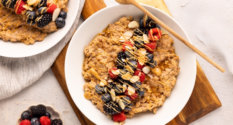 High Protein Oatmeal Bowl