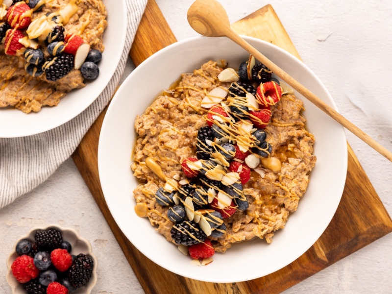 High Protein Oatmeal Bowl - Galbani Cheese