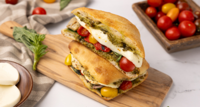 Roasted Cherry Tomato & Pesto Sandwich - Galbani Cheese