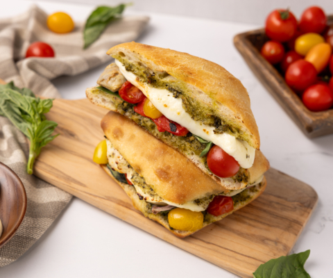 Roasted Cherry Tomato & Pesto Sandwich - Galbani Cheese