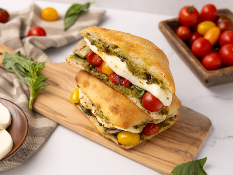Roasted Cherry Tomato & Pesto Sandwich - Galbani Cheese
