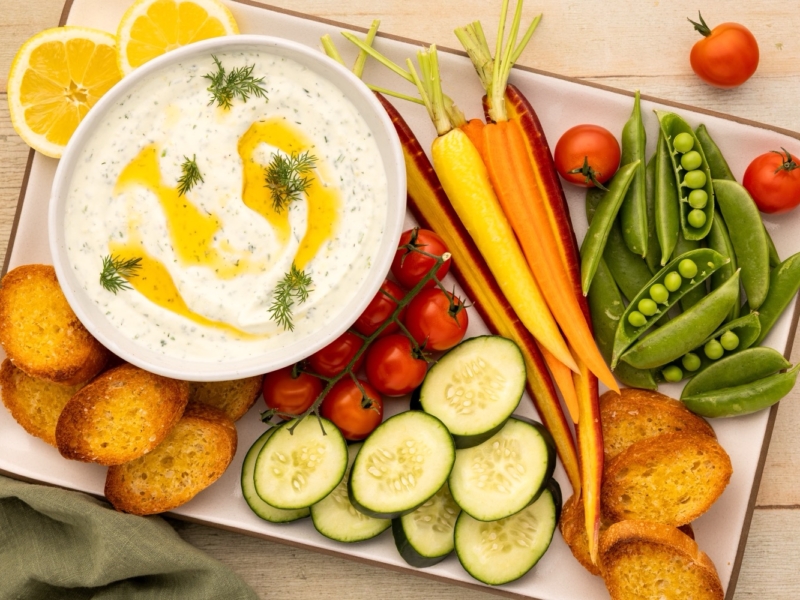 Zesty Onion High Protein Whipped Ricotta Dip - Galbani Cheese