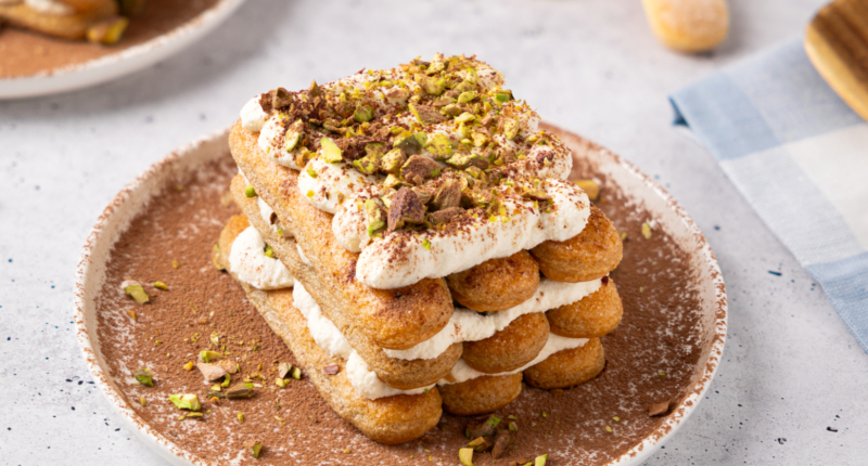 Pistachio Ricotta Tiramisu