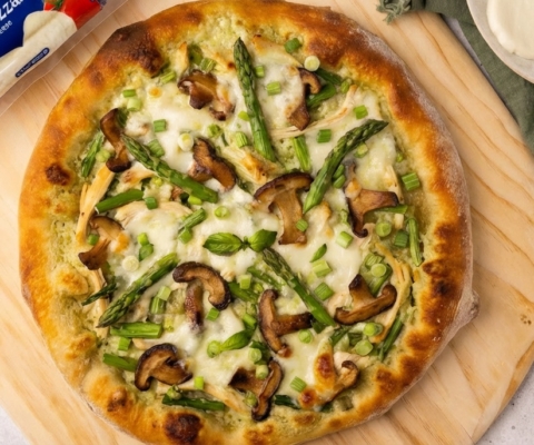 Asparagus Pesto Pizza - Galbani Cheese