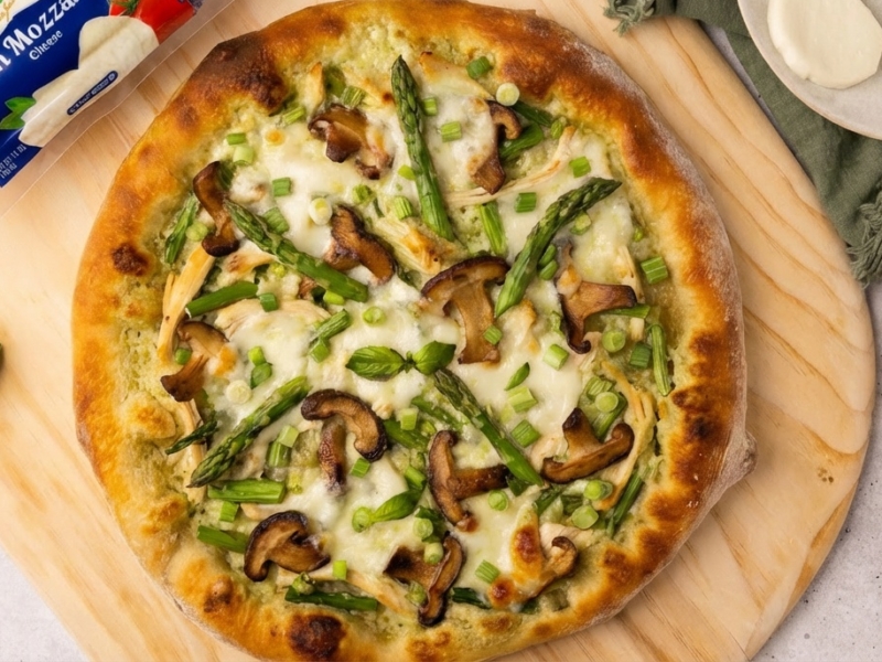 Asparagus Pesto Pizza - Galbani Cheese
