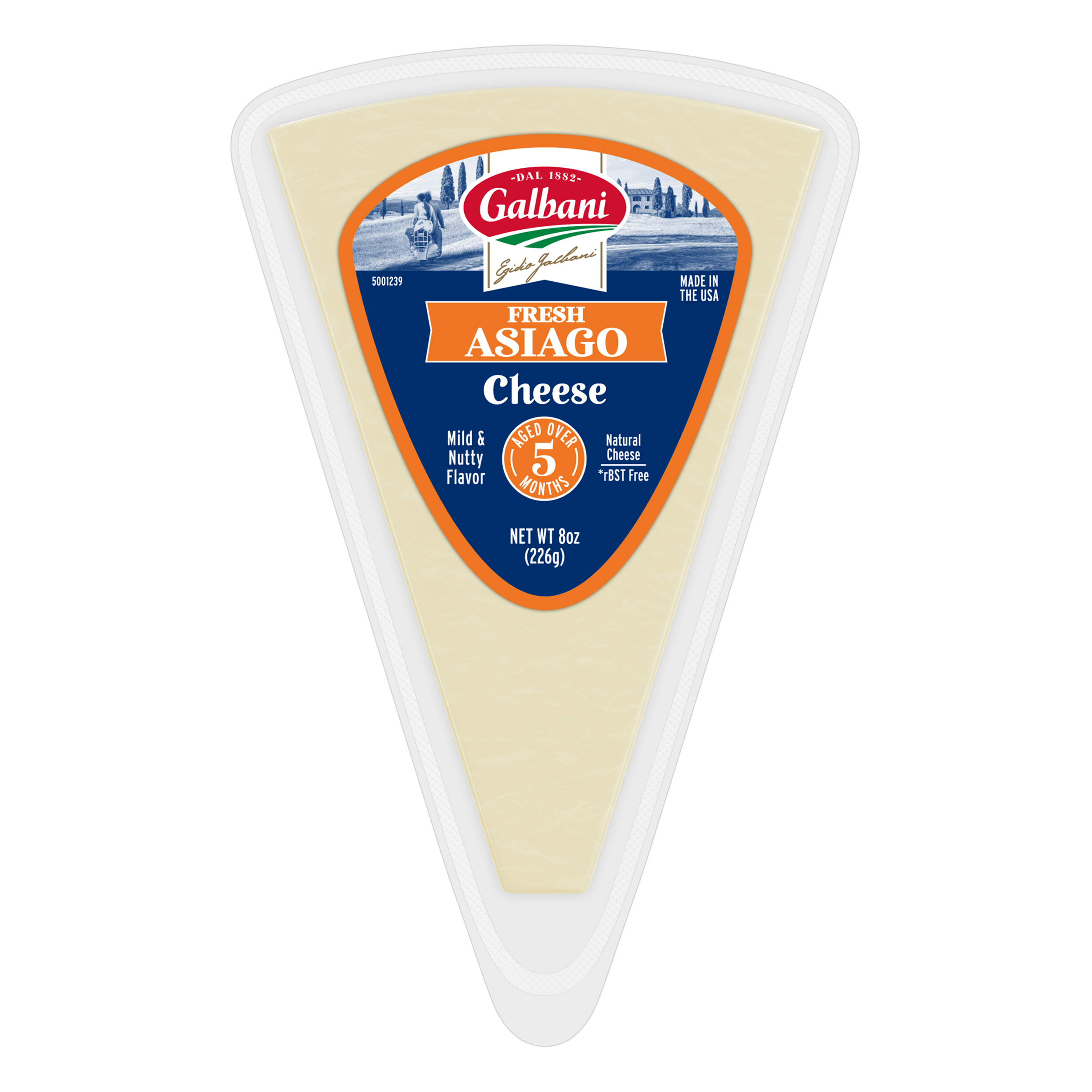 5 Month Fresh Asiago Wedge