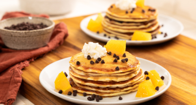 Orange Chocolate Chip Ricotta Pancakes - Galbani Cheese