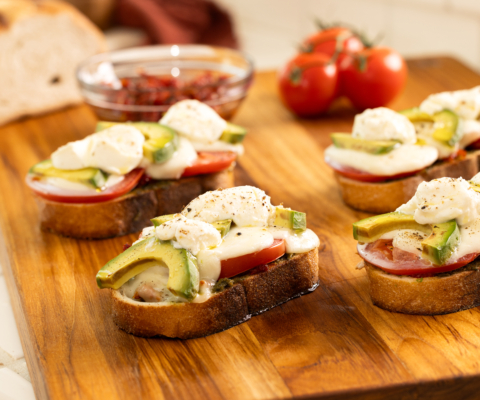Open-Faced Avocado Grilled Cheese - Galbani Cheese