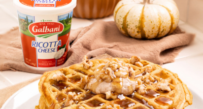 Pumpkin Ricotta Waffles - Galbani Cheese